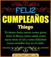 Frases de Cumpleaños Thiago